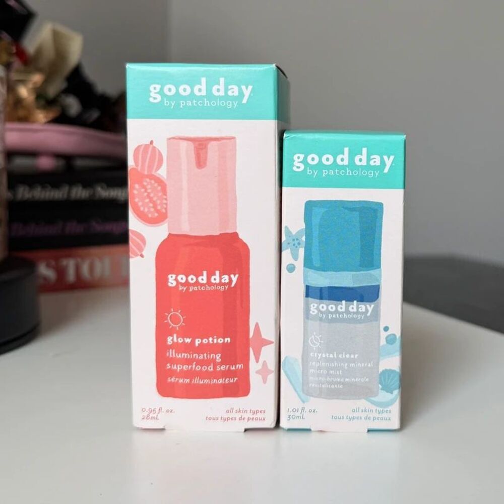 Patchology Good Day Glow Potion Superfood Serum and Crystal Clear Mist